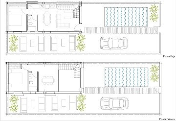 Maisons de ville de 2 ou 3 chambres à Gran Alacant près de l'aéroport et de la plage in Maisons de Mer