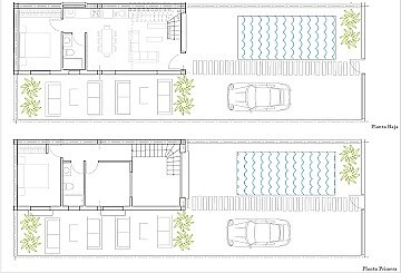 Maisons de ville de 2 ou 3 chambres à Gran Alacant près de l'aéroport et de la plage in Maisons de Mer