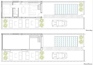 Maisons de ville de 2 ou 3 chambres à Gran Alacant près de l'aéroport et de la plage in Maisons de Mer