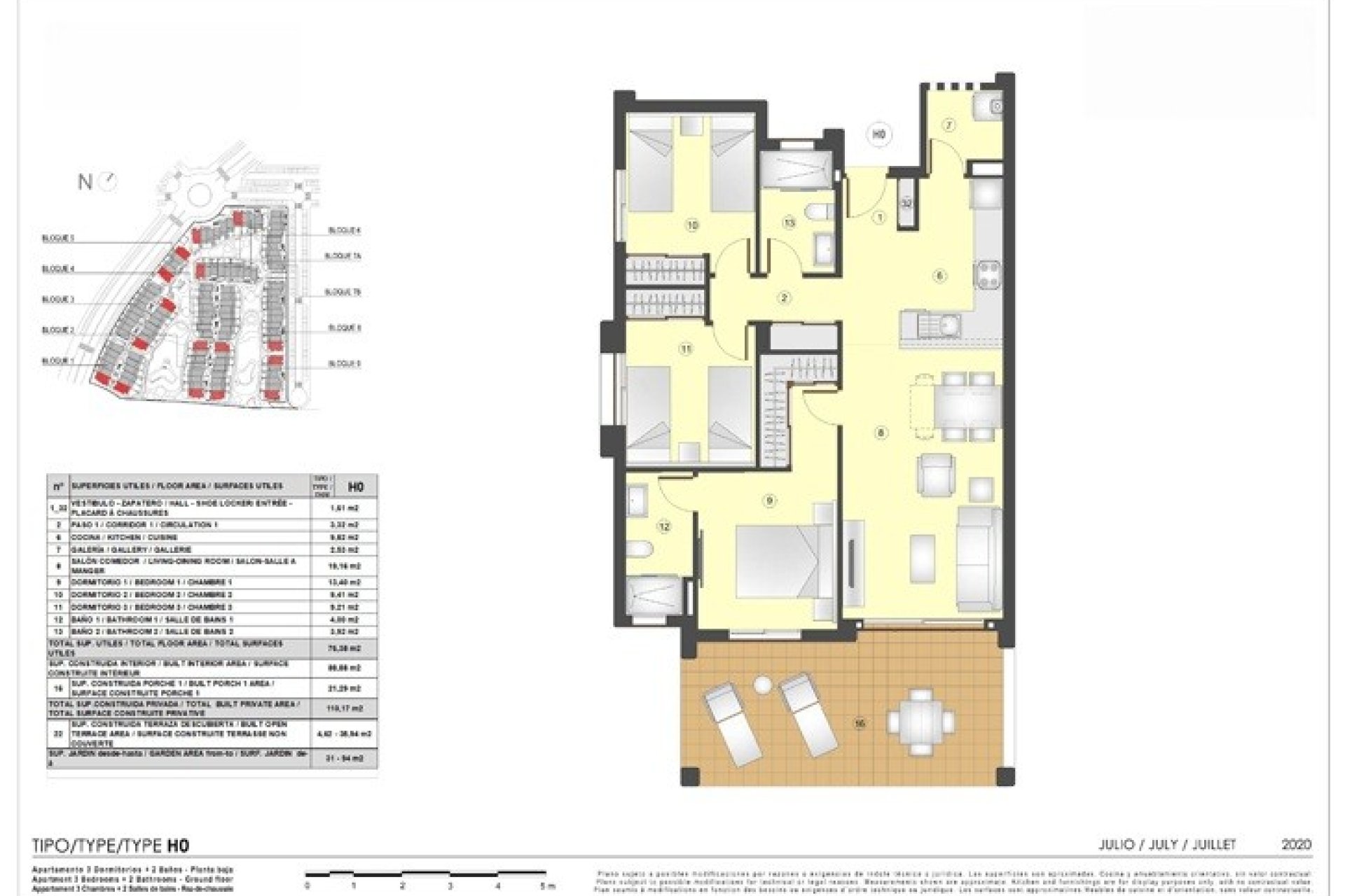 Nouvelle construction - Appartement au dernier étage - Pulpí