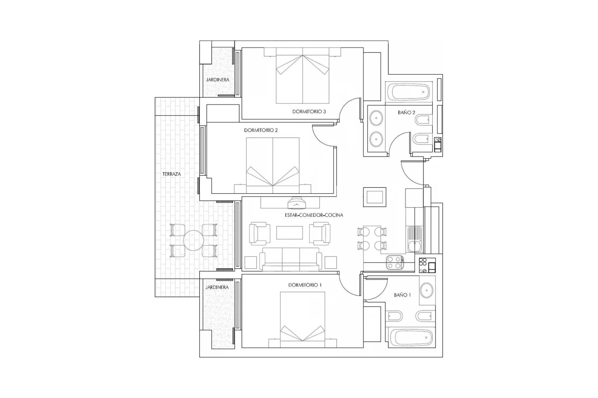 Nouvelle construction - Appartement en rez-de-chaussée - Vera