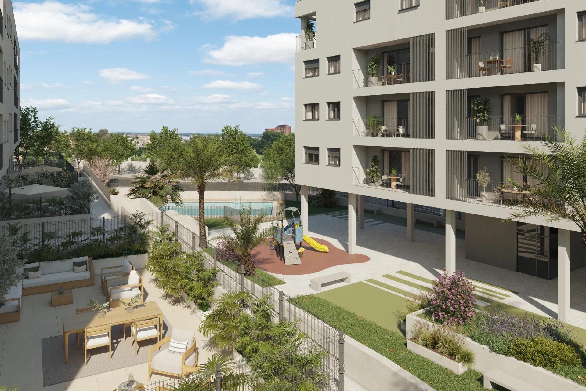 Obra nueva - Apartamento en planta baja - Alicante