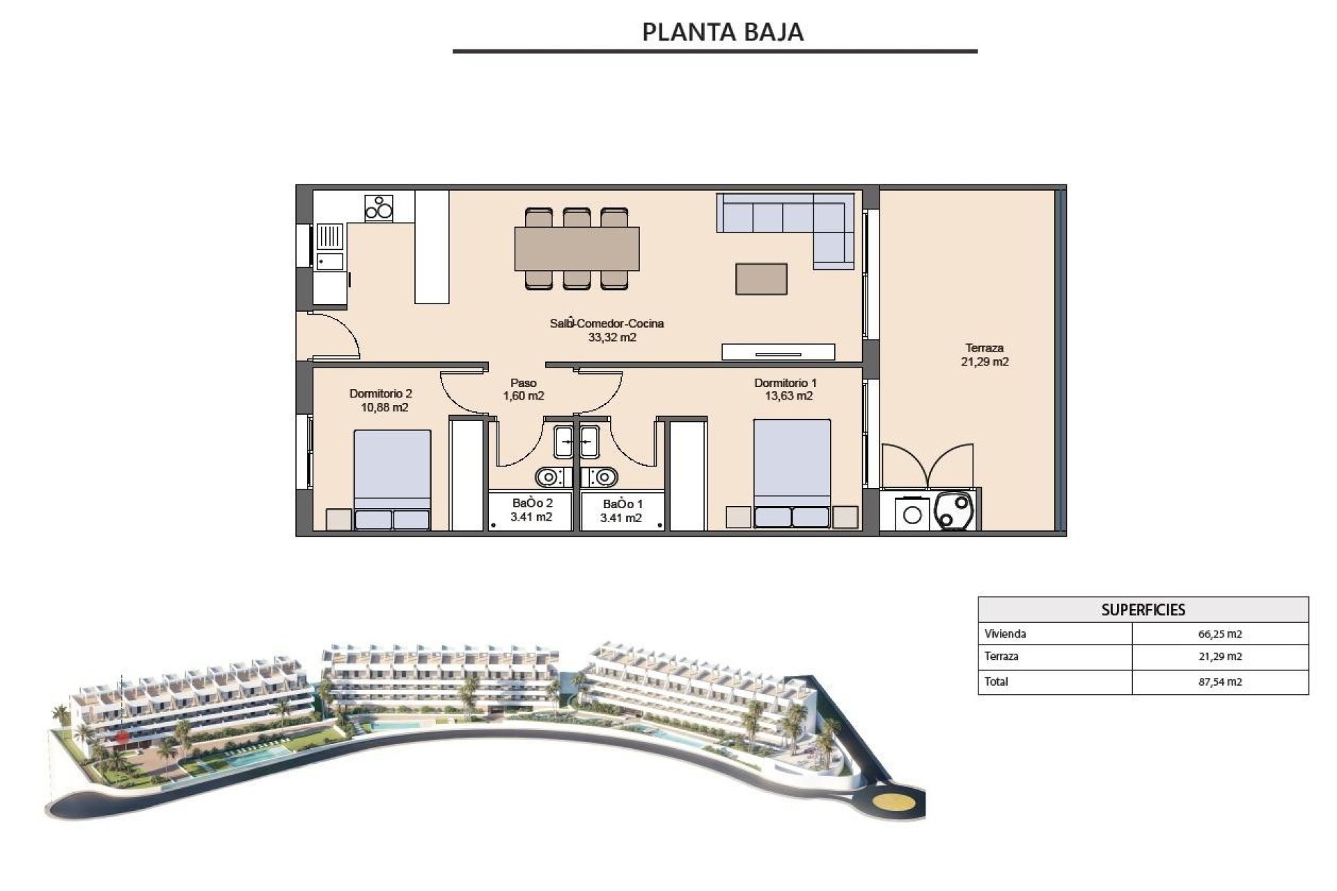 Obra nueva - Apartamento en planta baja - Finestrat