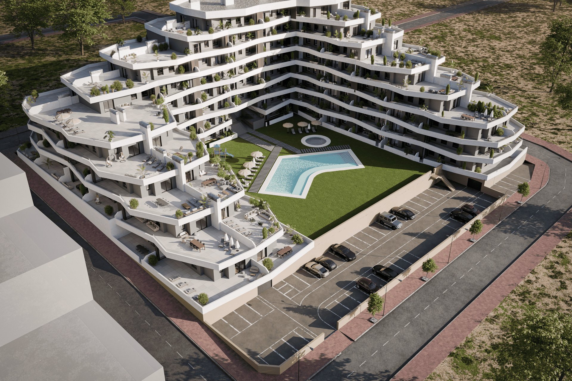 Obra nueva - Apartamento en planta baja - San Miguel de Salinas