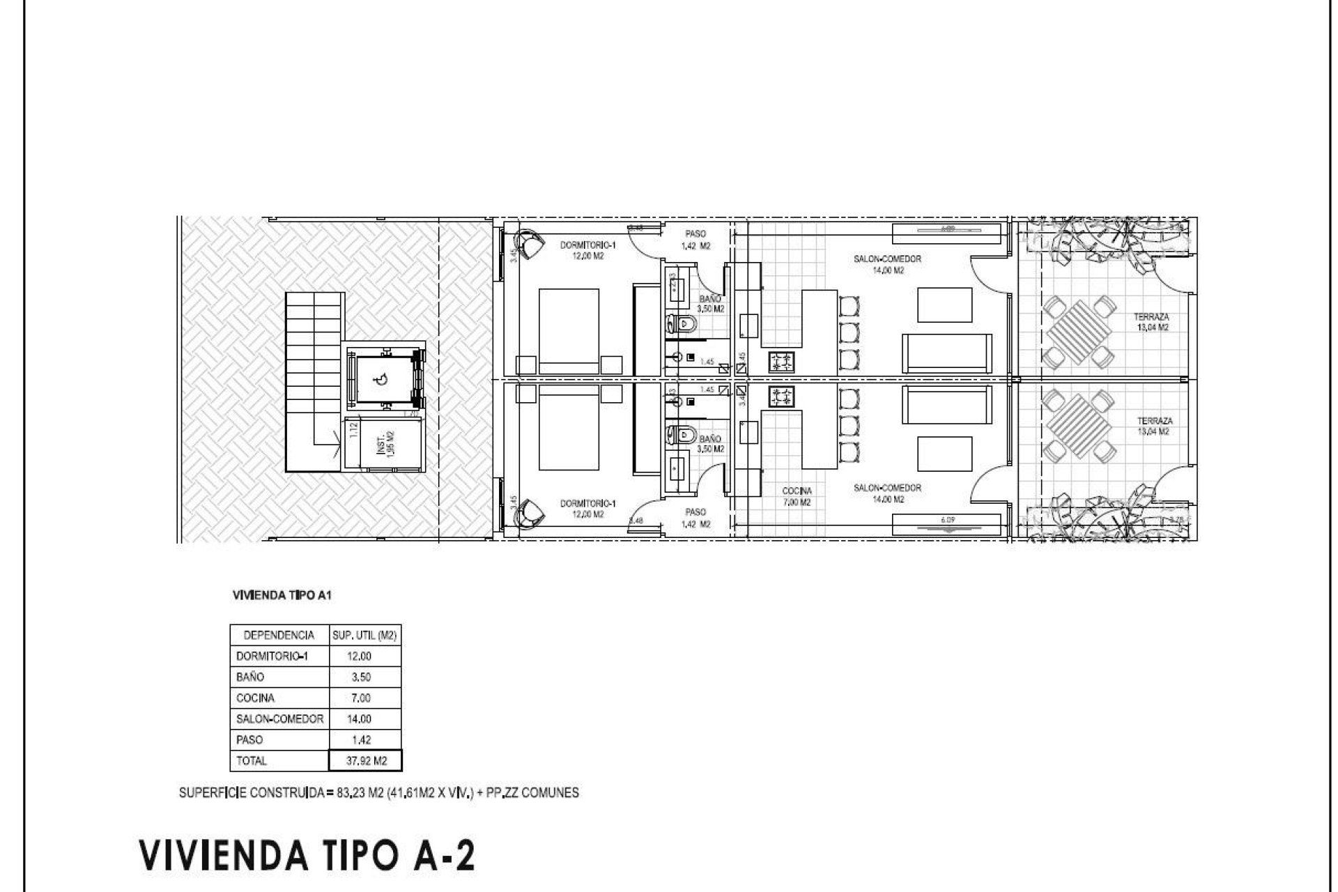 Obra nueva - Apartamento en planta baja - Vera