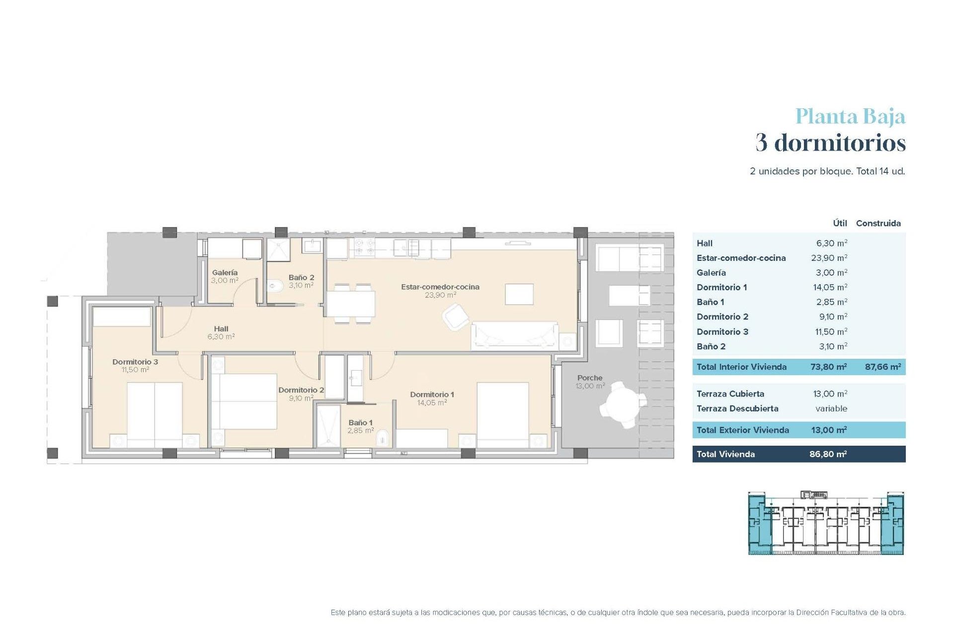 Obra nueva - Apartamento en planta baja - Vera