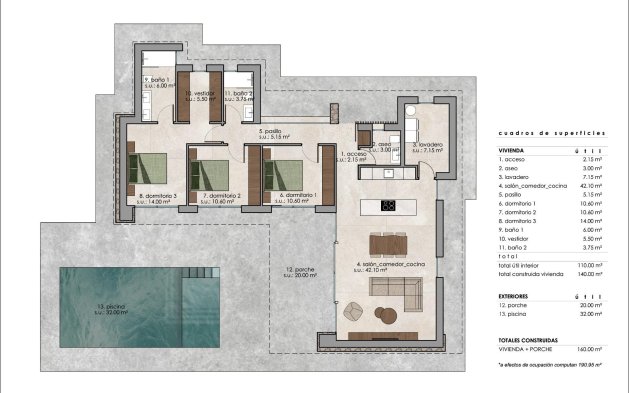 Obra nueva - Villa independiente - Pinoso