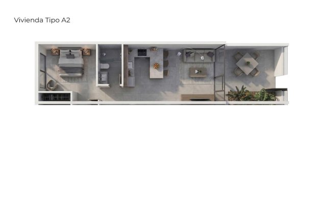 Obra nueva - Apartamento en planta baja - Vera